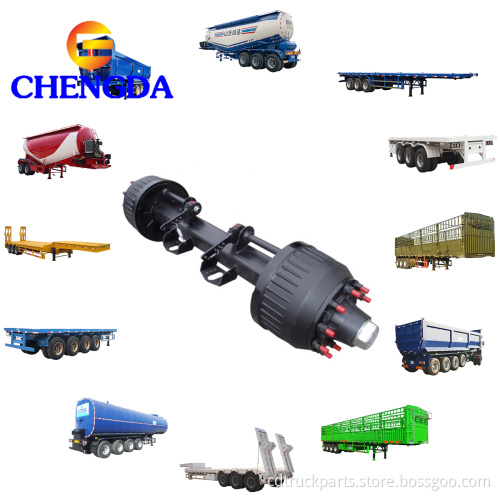 12T 14T 16T Semi Trailer Truck Spare Parts Fuwa Trailer Axle